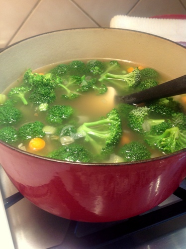 Creamy Broccoli Soup.