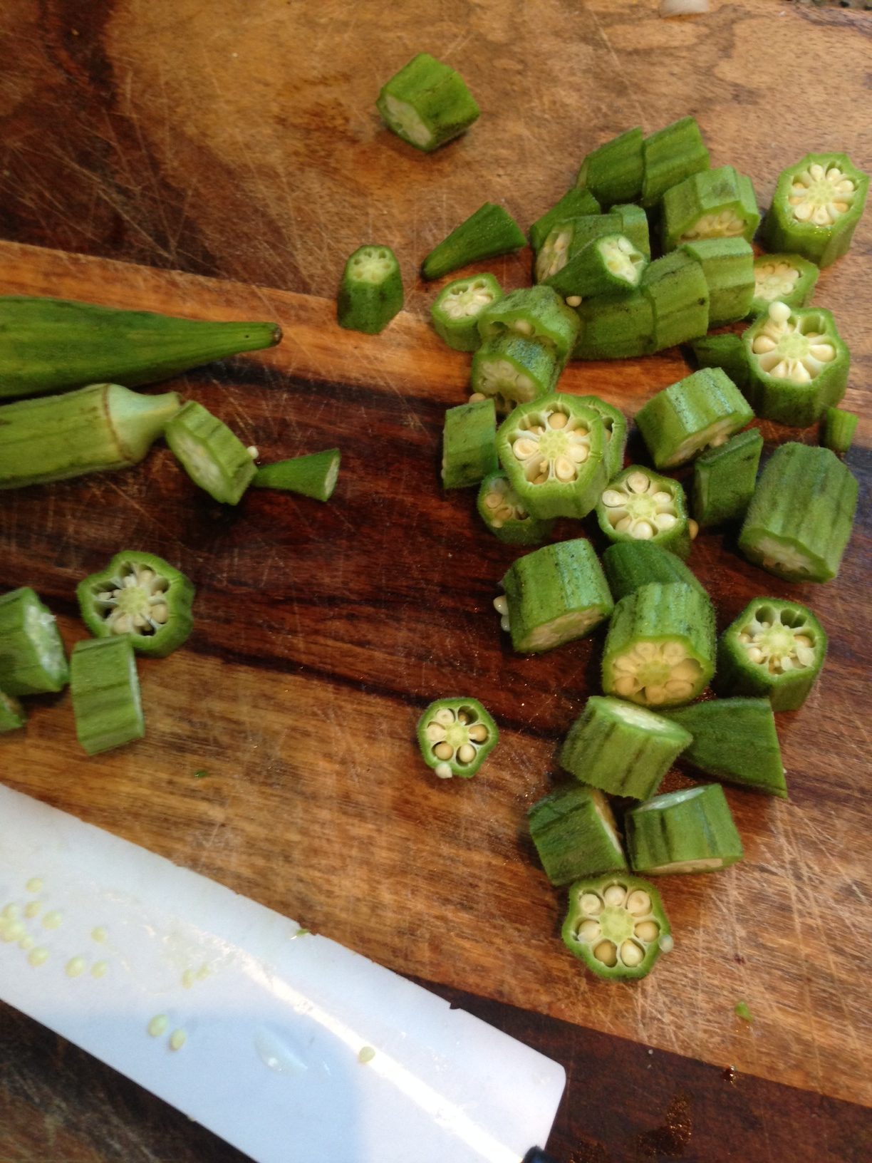 Summer Heirlooms.  Obie’s Okra Recipe.